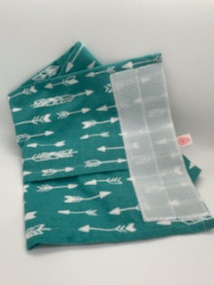 Teal Arrow Slipcover - protects the Nustle from dirt and grime from every day use, easy to clean, easy to put on, and increases the tempaturer therapy time to last longer, a must have with the Nustle wrap, change up your Nustle pattern whenever you want, freedom to choose