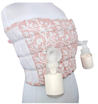 Lavana Blush Pink Floral Nustle - breastfeeding aid, promotes healthy lactation, helps w/ mastitis, engorgement, clogged ducts, hands-free pumping support, moist heat & cold compression therapy, soft adjustable contouring design, more milk out put, less time spent pumping, faster easier dry up, perfect gift, a must have for mama, 4-1 maternity belly support band, postpartum compression belly band, bra, hot/cold pack or pad, no more need to shower to increase milk just warm up the wrap