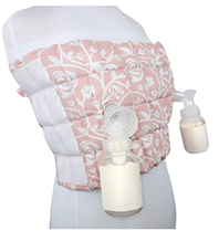 The Nustle featured in Lavana Blush Pink offers an elegant timeless feel with a lacy intimate design while still supporting healthy lactation, natural production or suppression of breastmilk through the application of heat or cold therapy.  The wrap is a non-ingestible breastfeeding aid that offers full coverage, hands-free pumping, with a soft and conforming patent-pending design. The Nustle has shown to help with mastitis, engorgement, clogged ducts, and so much more, a must have for mama